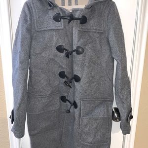 Burberry grey long winter pea coat